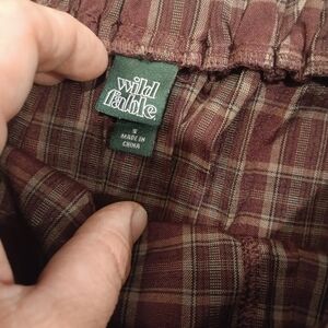 Wild Fable Plaid Skirt in Burgundy and Olive Size Small